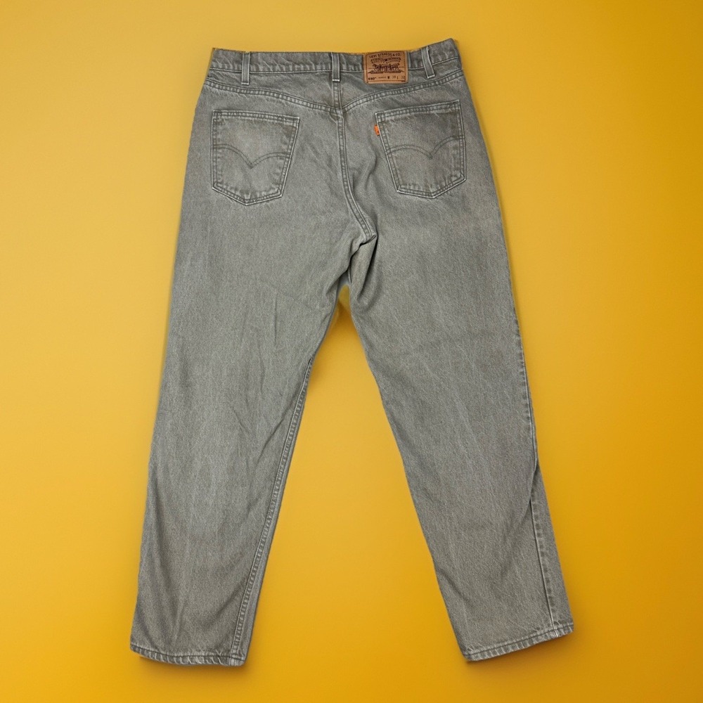 Levi's 550 Vintage 90s Loose Fit Orange Tab Jeans Relaxed 38x32 Fit (36x32)